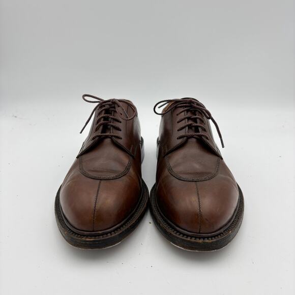 J.M. Weston 598-22 Half Hunt Brown Boxcalf Leather Derby Shoes Men\'s 8D main image 9